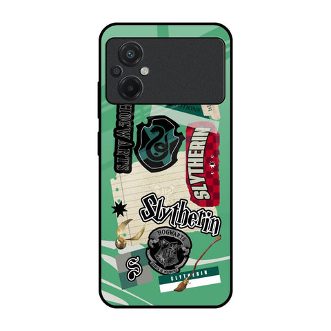 Slytherin Poco M5 Glass Back Cover Online