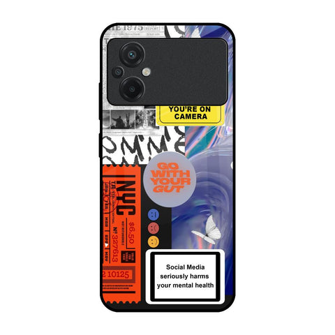 Smile for Camera Poco M5 Glass Back Cover Online