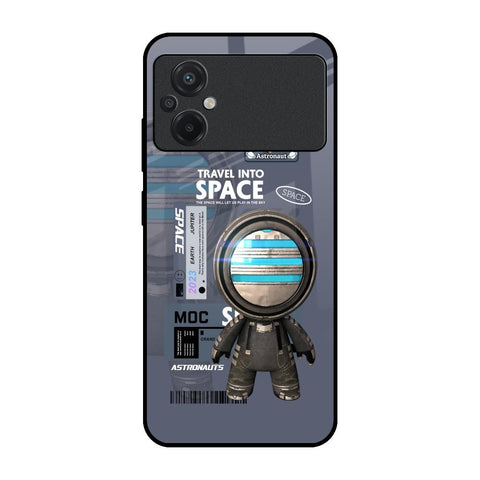 Space Travel Poco M5 Glass Back Cover Online