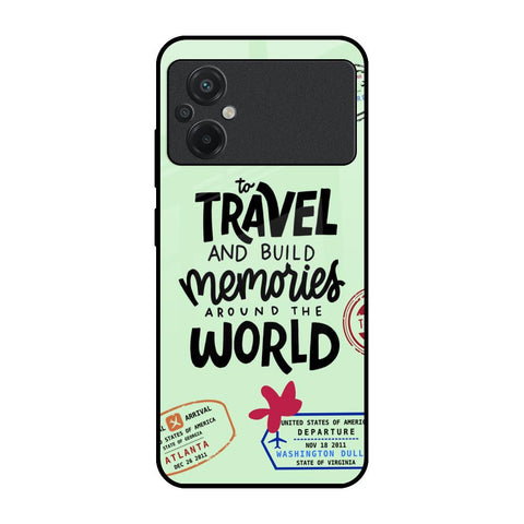 Travel Stamps Poco M5 Glass Back Cover Online