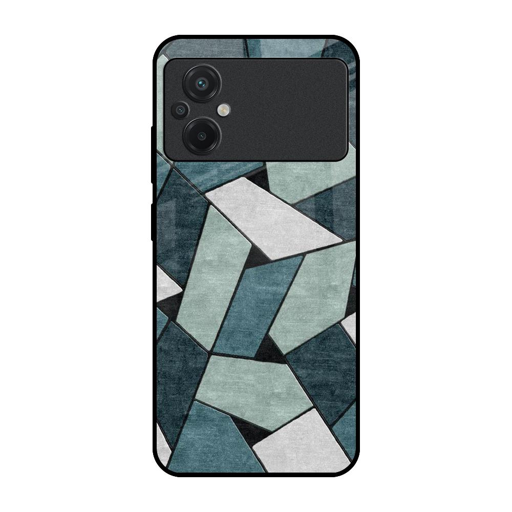 Abstact Tiles Poco M5 Glass Back Cover Online