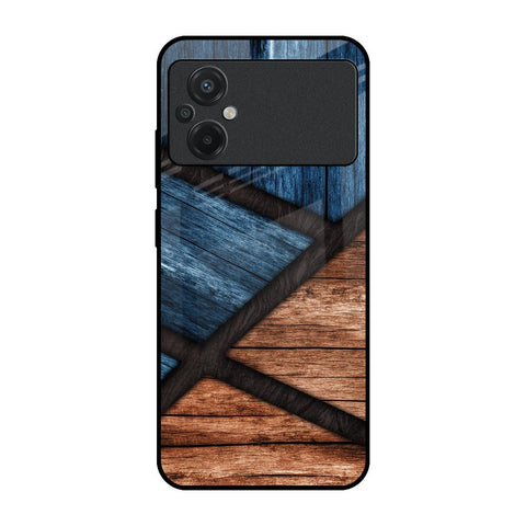 Wooden Tiles Poco M5 Glass Back Cover Online