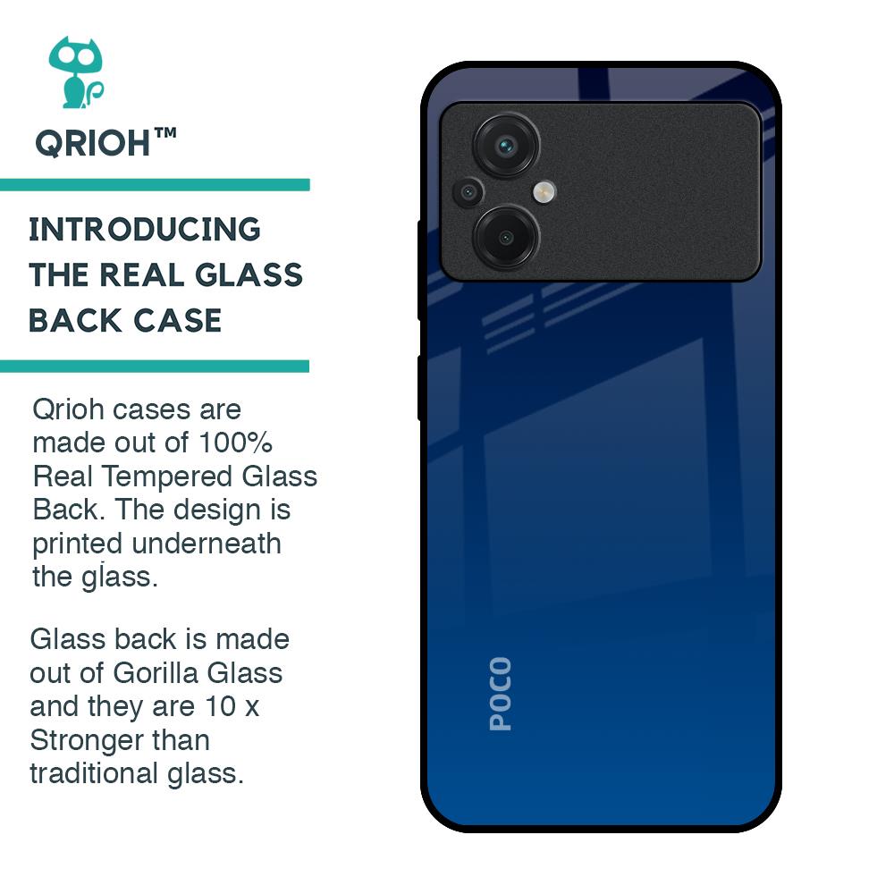 Very Blue Glass Case for Poco M5