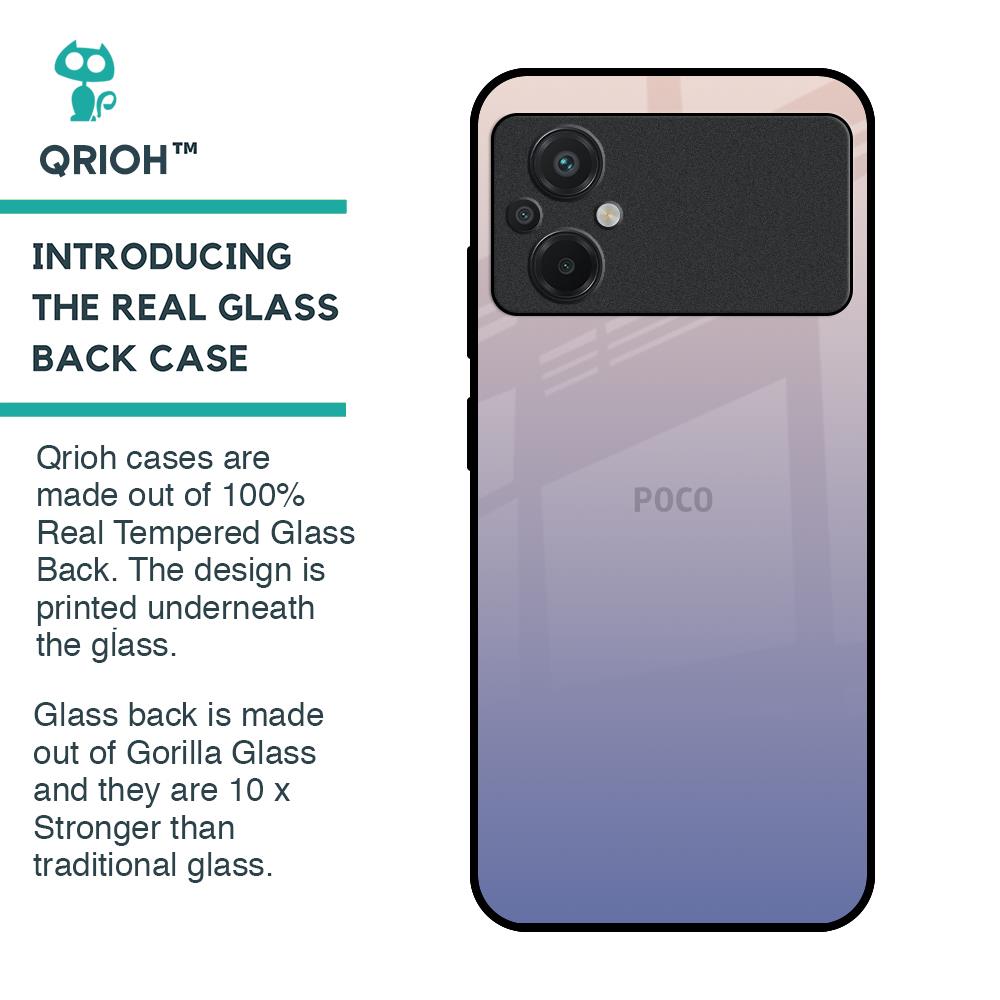 Rose Hue Glass Case for Poco M5