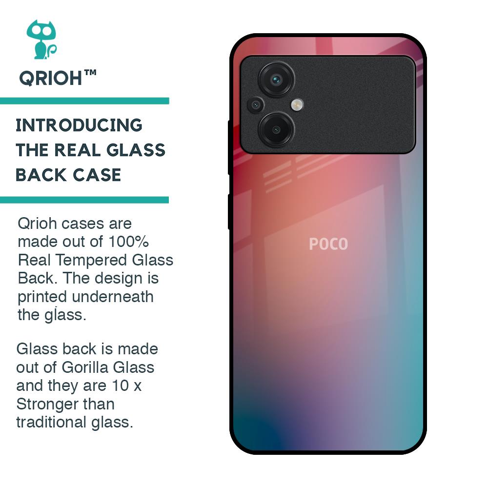 Dusty Multi Gradient Glass Case for Poco M5