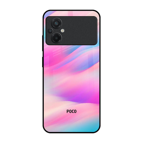 Colorful Waves Poco M5 Glass Cases & Covers Online