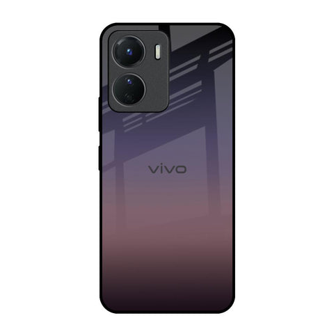 Grey Ombre Vivo Y16 Glass Back Cover Online