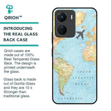 Travel Map Glass Case for Vivo Y16