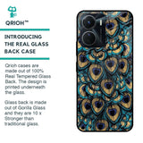 Peacock Feathers Glass case for Vivo Y16