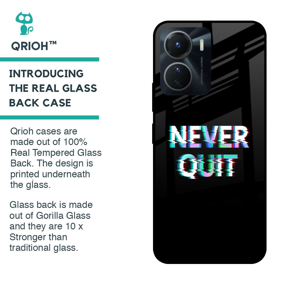 Never Quit Glass Case For Vivo Y16