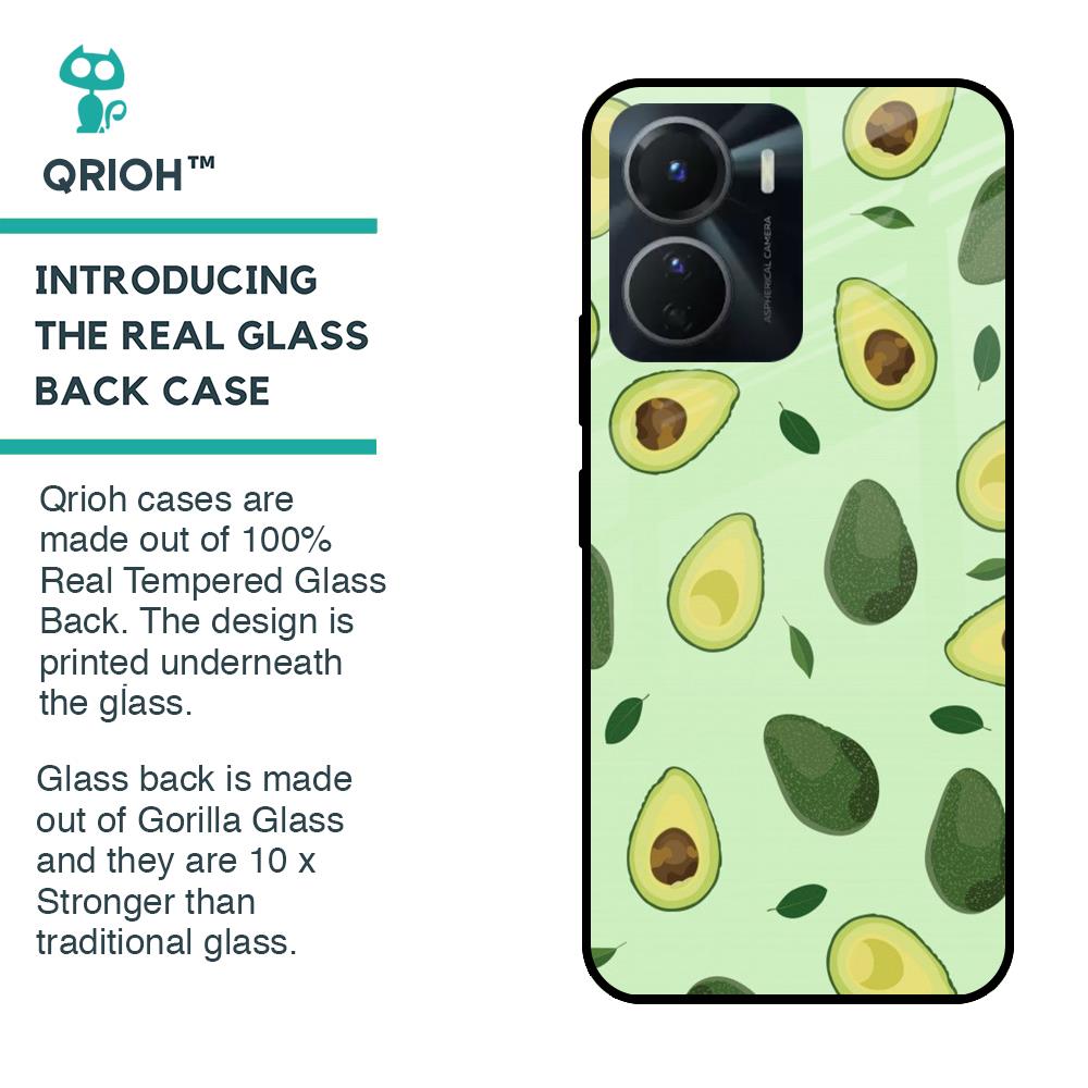 Avocado Green Glass Case For Vivo Y16