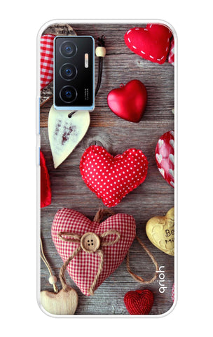 Valentine Hearts Vivo Y75 4G Back Cover