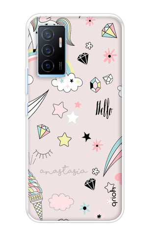 Unicorn Doodle Vivo Y75 4G Back Cover