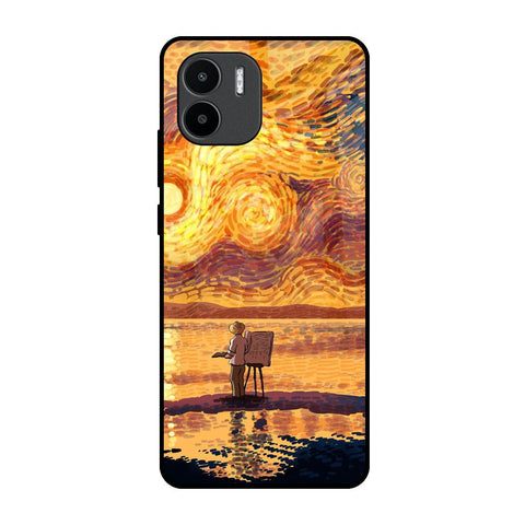 Sunset Vincent Redmi A1 Glass Back Cover Online