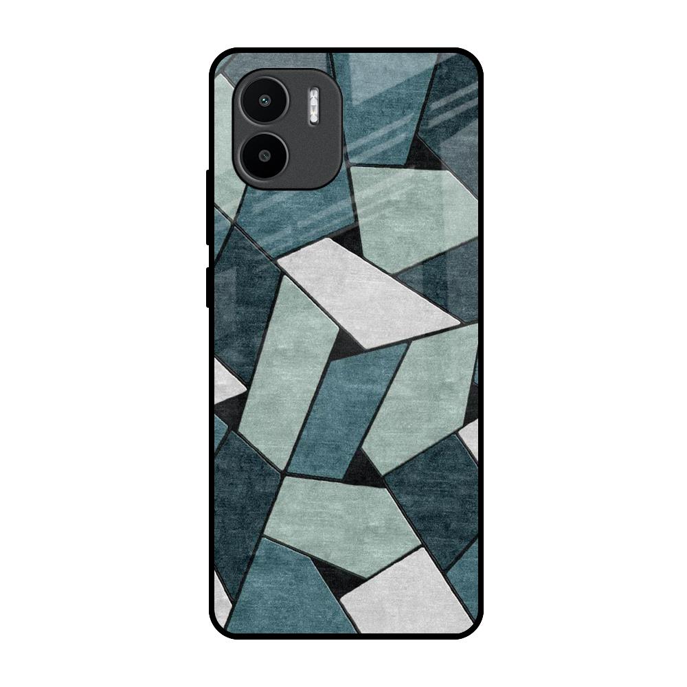 Abstact Tiles Redmi A1 Glass Back Cover Online