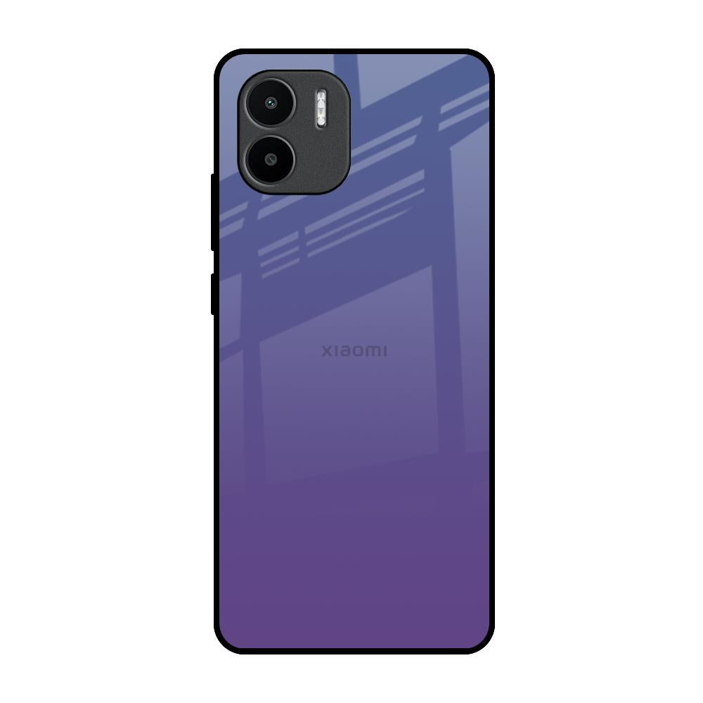 Indigo Pastel Redmi A1 Glass Back Cover Online