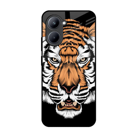 Angry Tiger Realme C33 Glass Back Cover Online