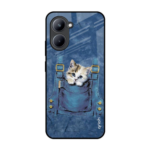 Kitty In Pocket Realme C33 Glass Back Cover Online
