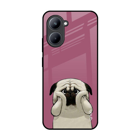 Funny Pug Face Realme C33 Glass Back Cover Online