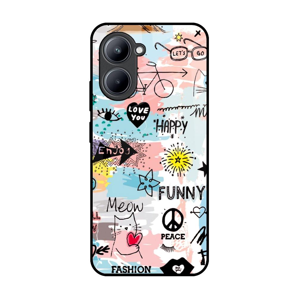 Just For You Realme C33 Glass Back Cover Online