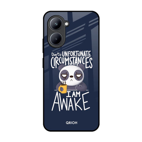 Struggling Panda Realme C33 Glass Back Cover Online