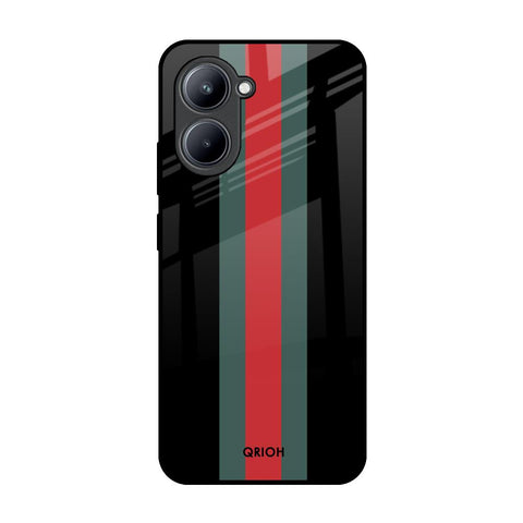 Vertical Stripes Realme C33 Glass Back Cover Online
