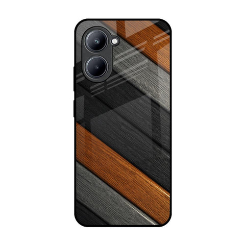 Tri Color Wood Realme C33 Glass Back Cover Online