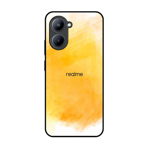Rustic Orange Realme C33 Glass Back Cover Online