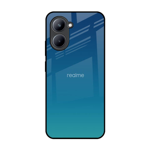 Celestial Blue Realme C33 Glass Back Cover Online