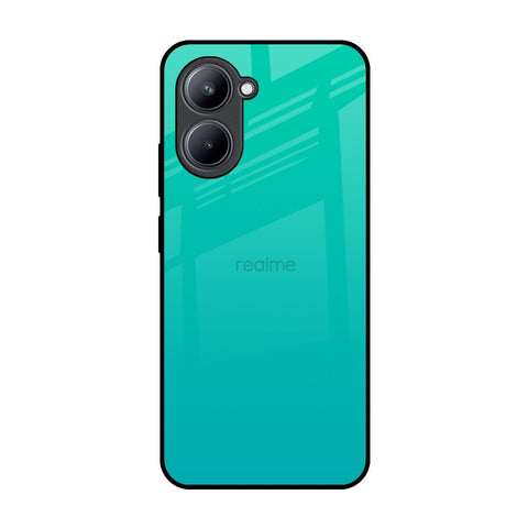Cuba Blue Realme C33 Glass Back Cover Online