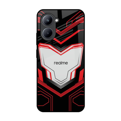 Quantum Suit Realme C33 Glass Back Cover Online