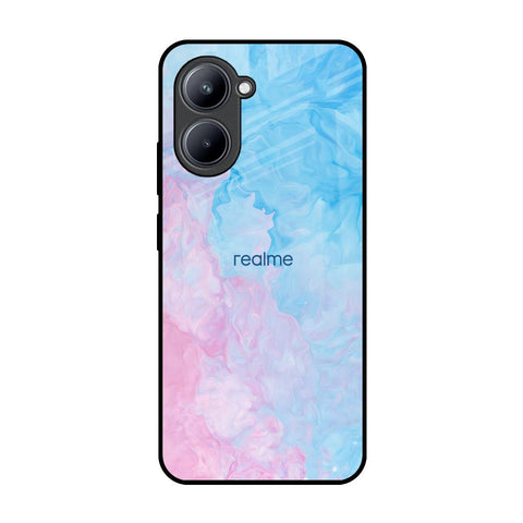 Mixed Watercolor Realme C33 Glass Back Cover Online