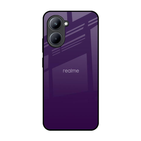 Dark Purple Realme C33 Glass Back Cover Online