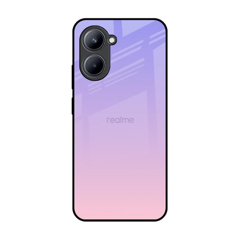 Lavender Gradient Realme C33 Glass Back Cover Online