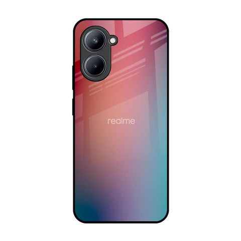 Dusty Multi Gradient Realme C33 Glass Back Cover Online