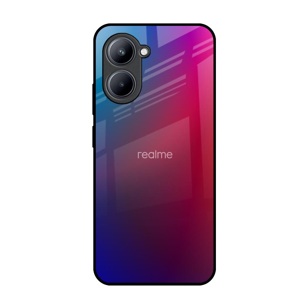 Magical Color Shade Realme C33 Glass Back Cover Online
