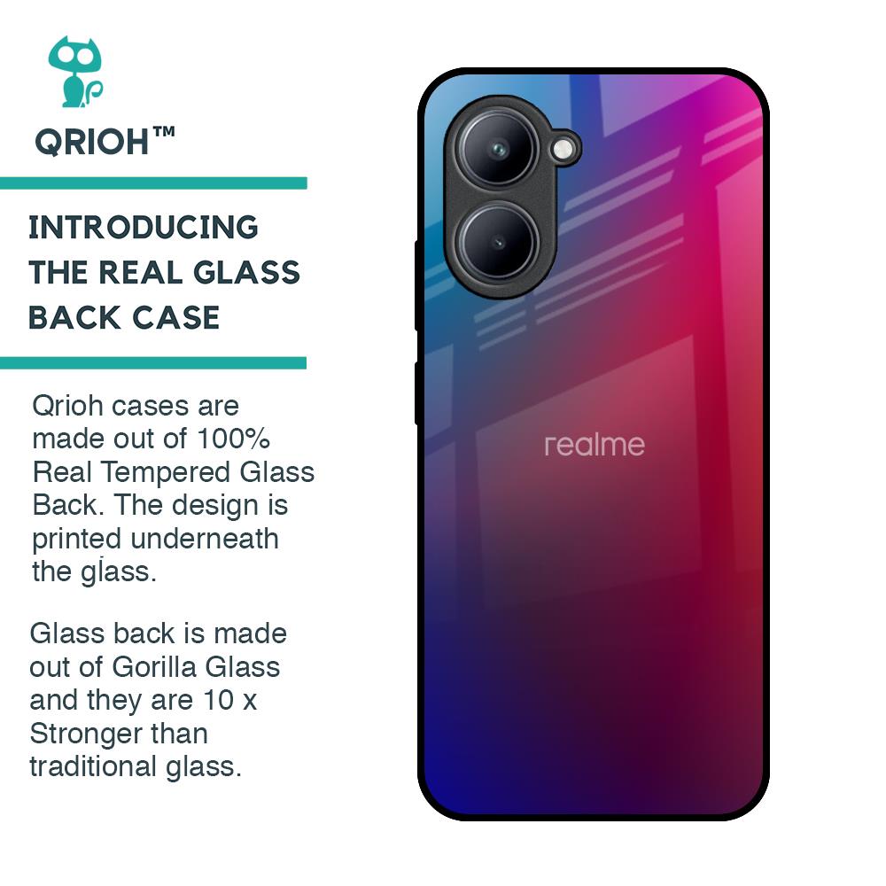 Magical Color Shade Glass Case for Realme C33
