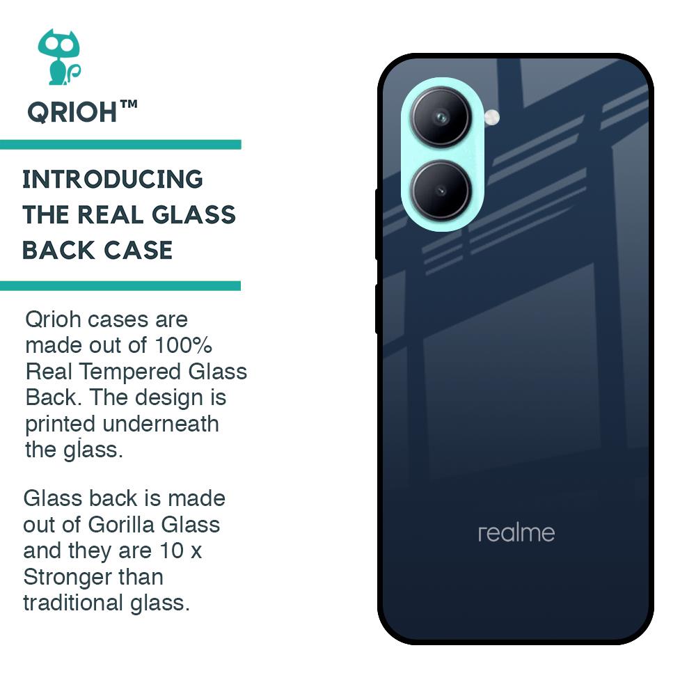 Overshadow Blue Glass Case For Realme C33