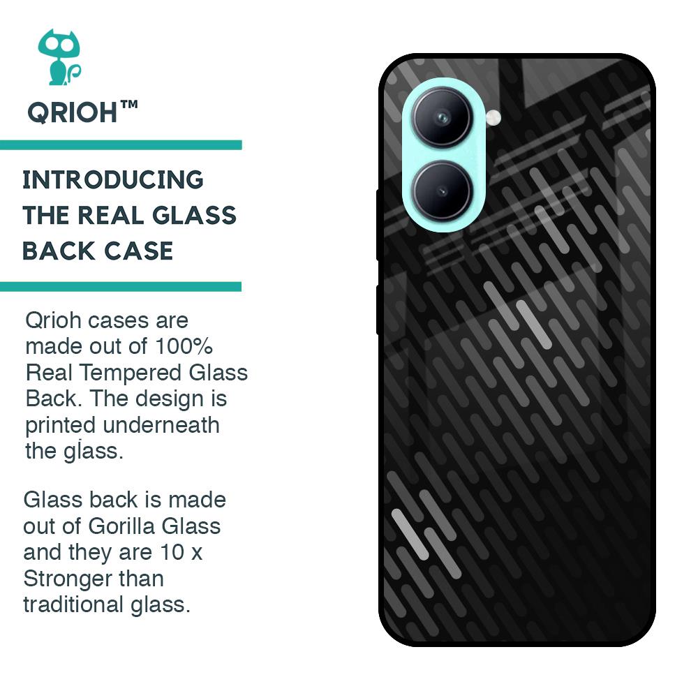 Dark Abstract Pattern Glass Case For Realme C33