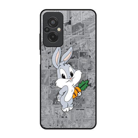 Cute Baby Bunny Redmi 11 Prime Glass Back Cover Online