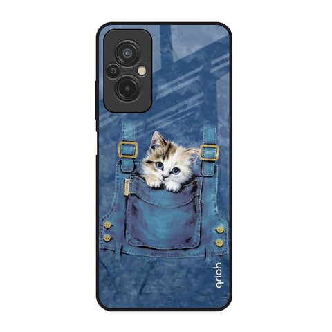 Kitty In Pocket Redmi 11 Prime Glass Back Cover Online