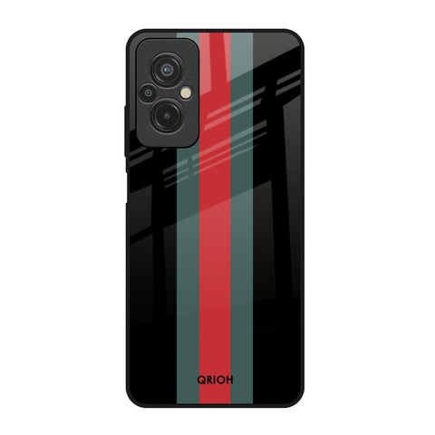 Vertical Stripes Redmi 11 Prime Glass Back Cover Online