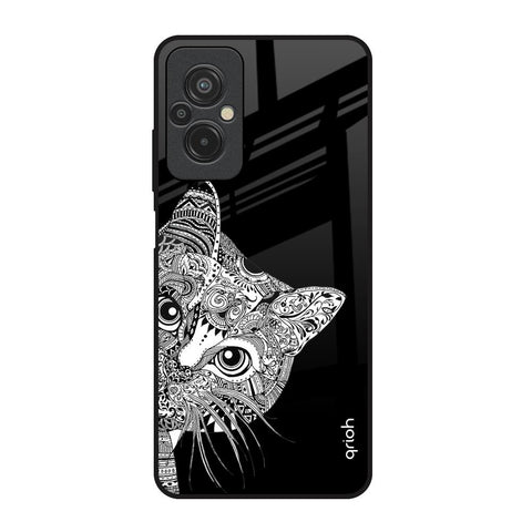 Kitten Mandala Redmi 11 Prime Glass Back Cover Online