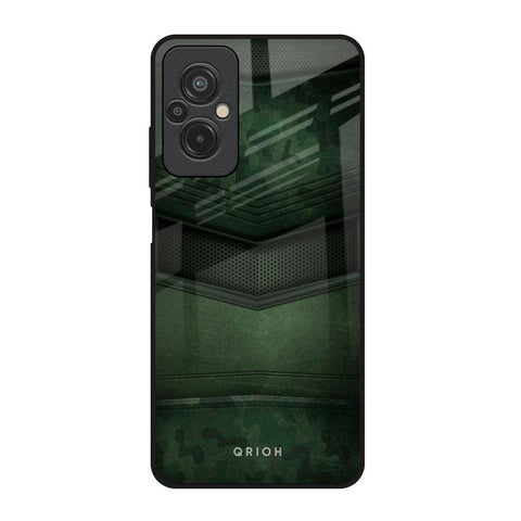 Green Leather Redmi 11 Prime Glass Back Cover Online