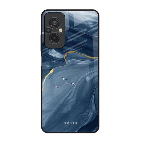 Deep Ocean Marble Redmi 11 Prime Glass Back Cover Online