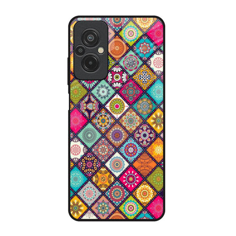 Multicolor Mandala Redmi 11 Prime Glass Back Cover Online