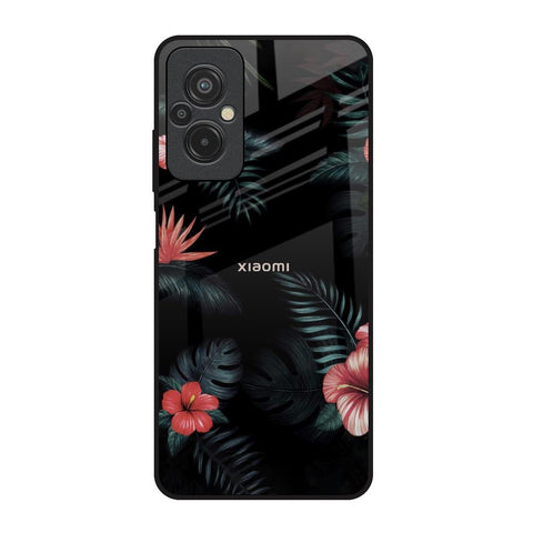 Tropical Art Flower Redmi 11 Prime Glass Back Cover Online