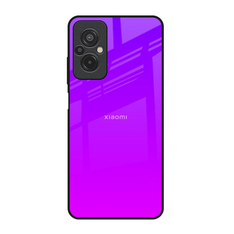 Purple Pink Redmi 11 Prime Glass Back Cover Online