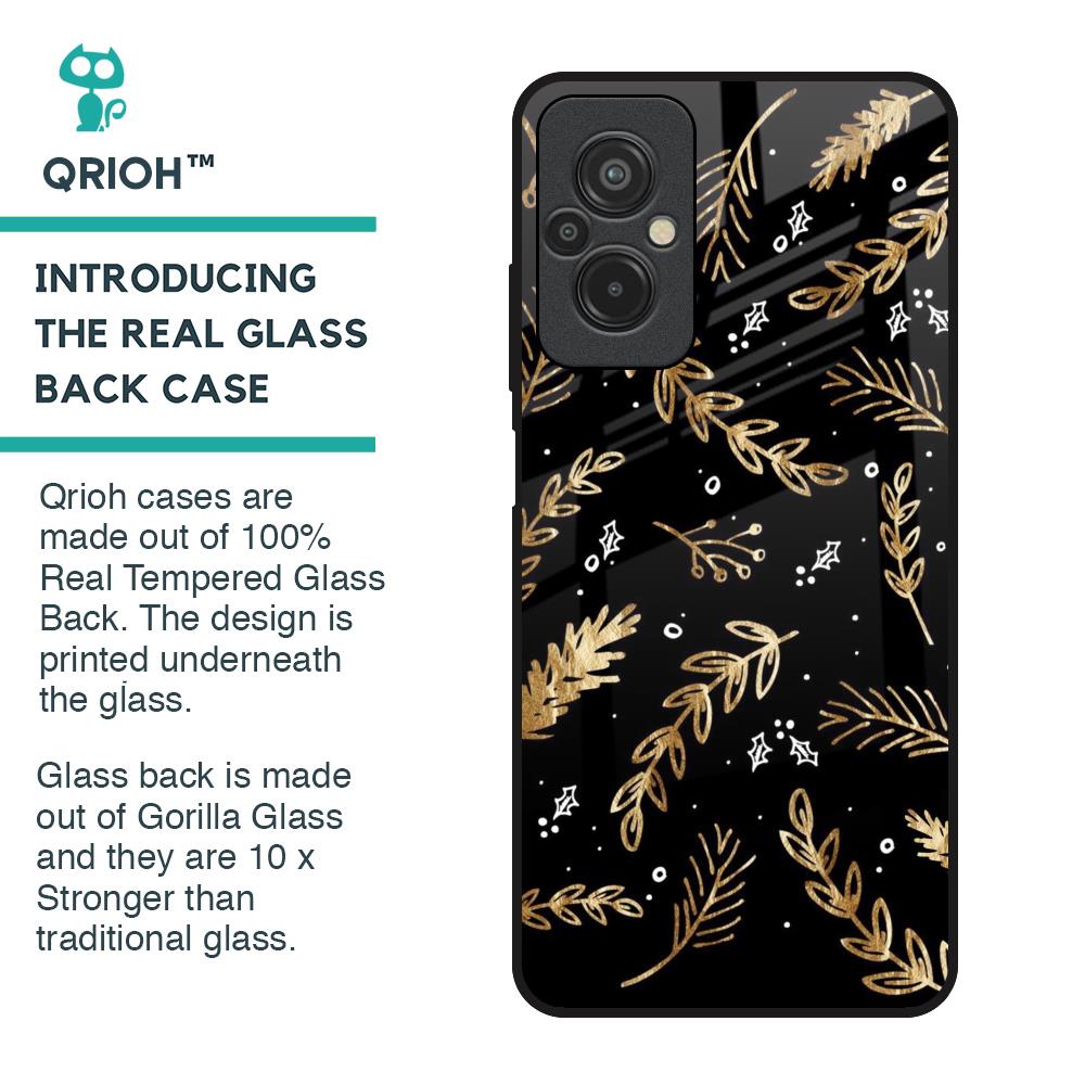 Autumn Leaves Glass Case for Redmi 11 Prime