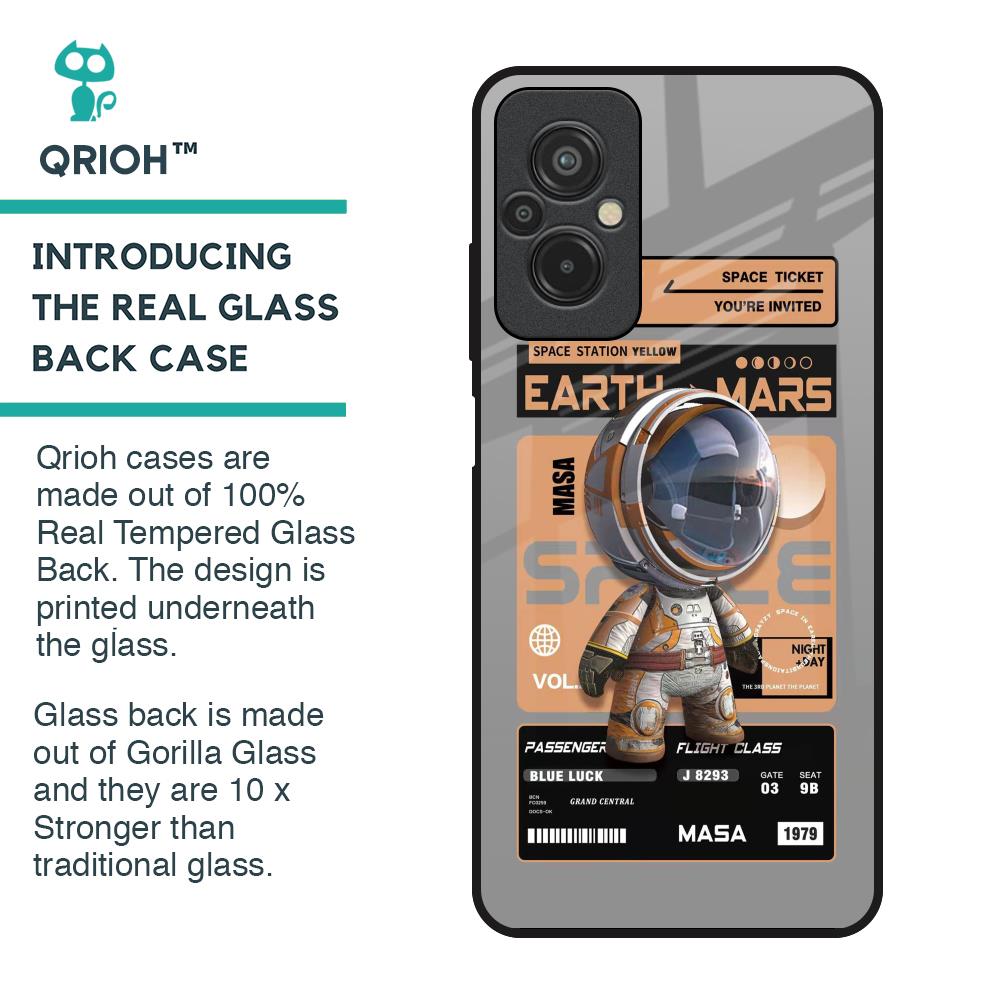 Space Ticket Glass Case for Redmi 11 Prime